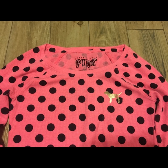SOLD🚫🚫🚫 Pink polka dot long sleeve - Picture 2 of 3